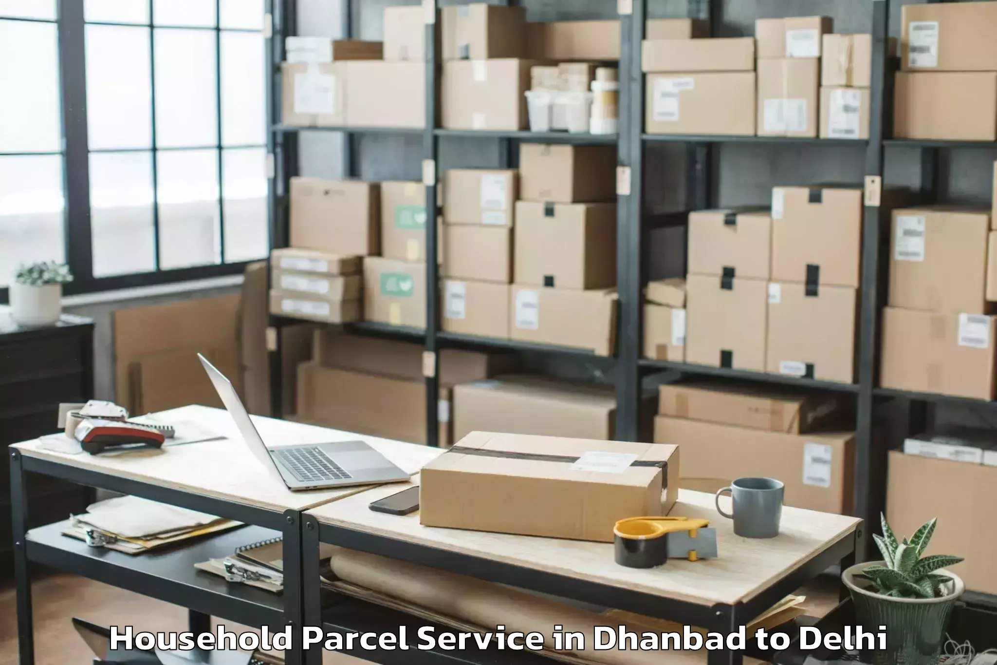 Book Dhanbad to Jamia Millia Islamia New Delhi Household Parcel